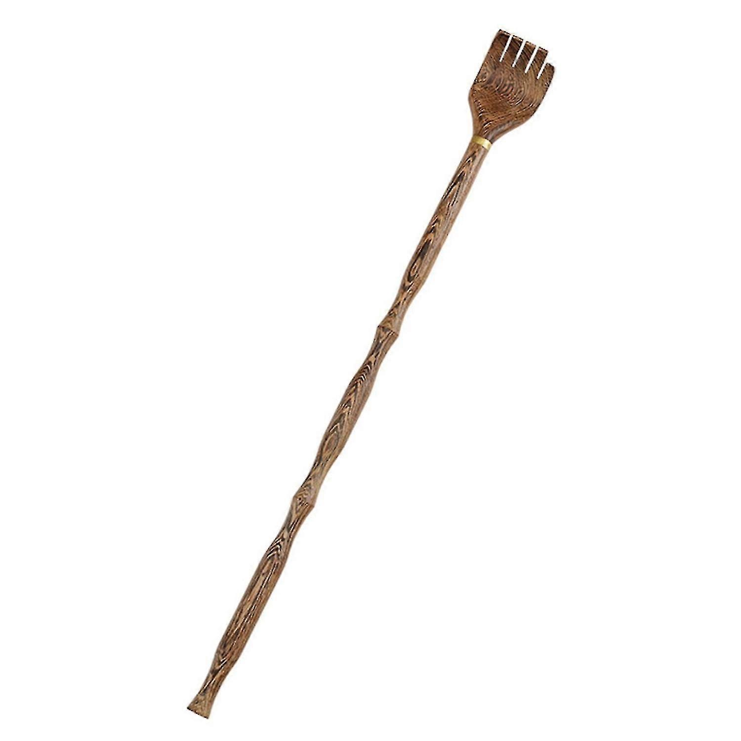 Backscratcher Wood Comfortable Anti-itch Long Handle Handheld Body Massage Stick Back Massager House - JA