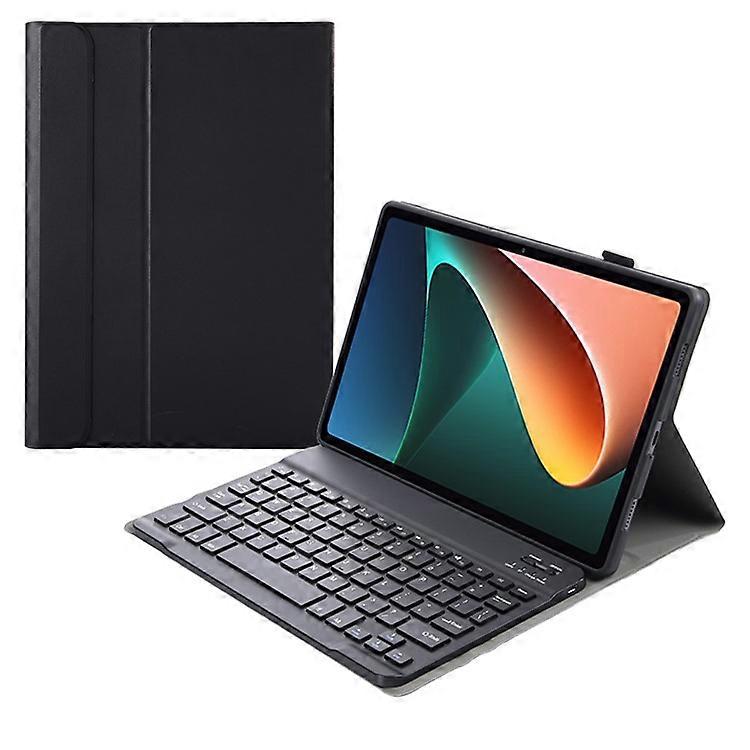 AN05 Ultra-Thin TPU Frame + Leather Stand Case with Bluetooth Keyboard Compatible For Xiaomi Pad 5 / 5 Pro