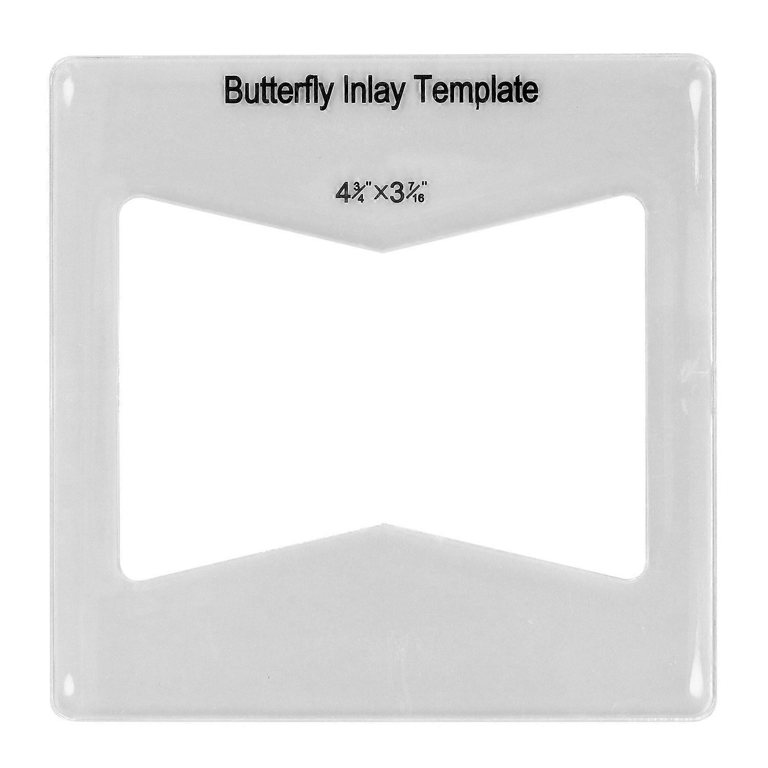 Bow Tie Inlay Template Transparent Acrylic Router Jig Decorative Template for Woodworking Piece Furn