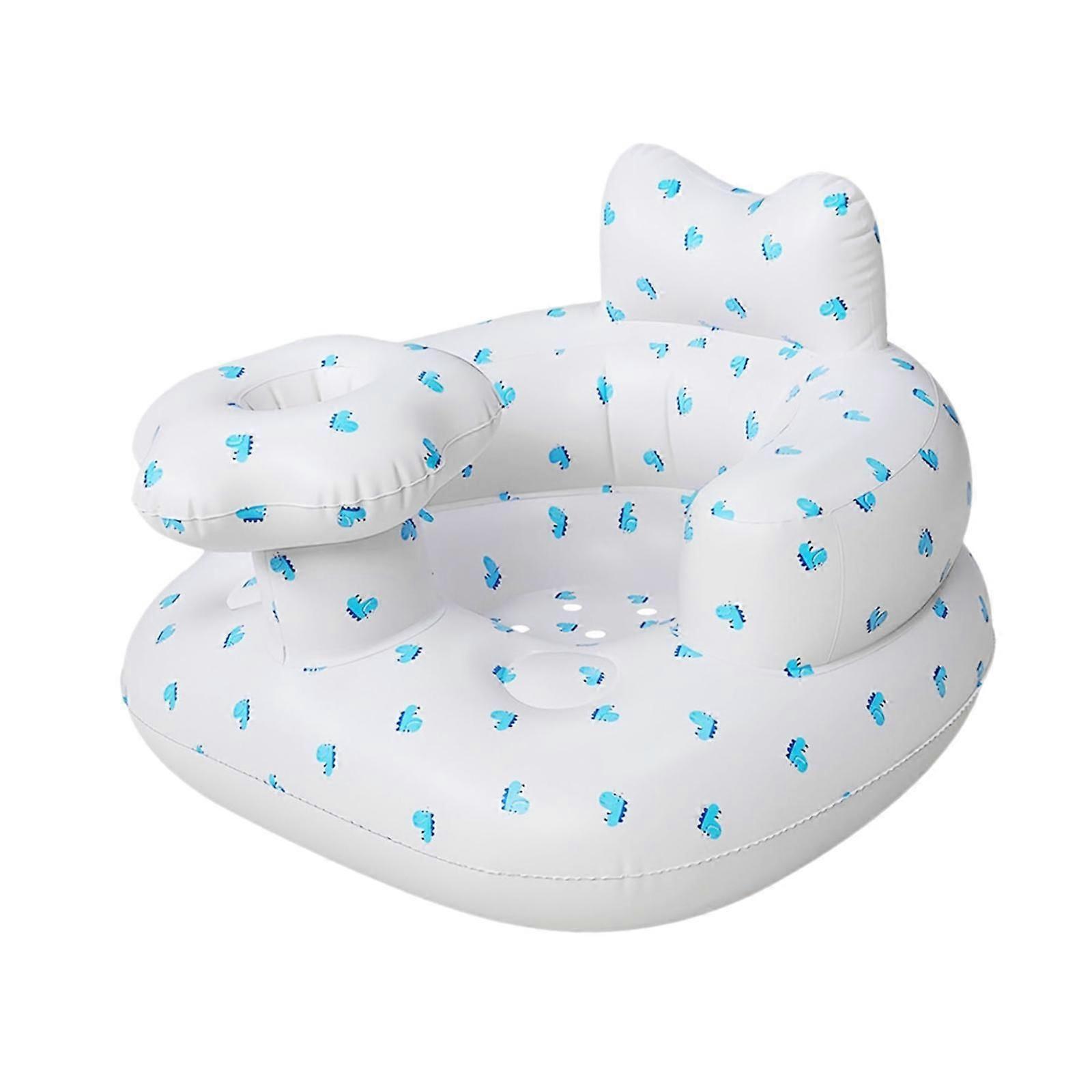 מושב מתנפח לתינוק נייד משאבת אוויר מובנית תמיכה אחורית כתר מושב רצפת התינוק