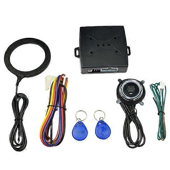12V Car Smart Anti-theft Engine Alarm System Stop Start Button Operation Key