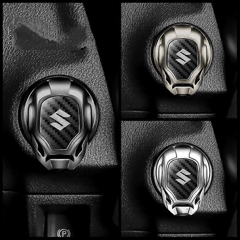 اس بي اس جي 1 قطعة تنطبق على سوزوكي زر بدء تشغيل زر التوقف غطاء زر بدء التشغيل غطاء غطاء واقي الإشعال زر عالمي