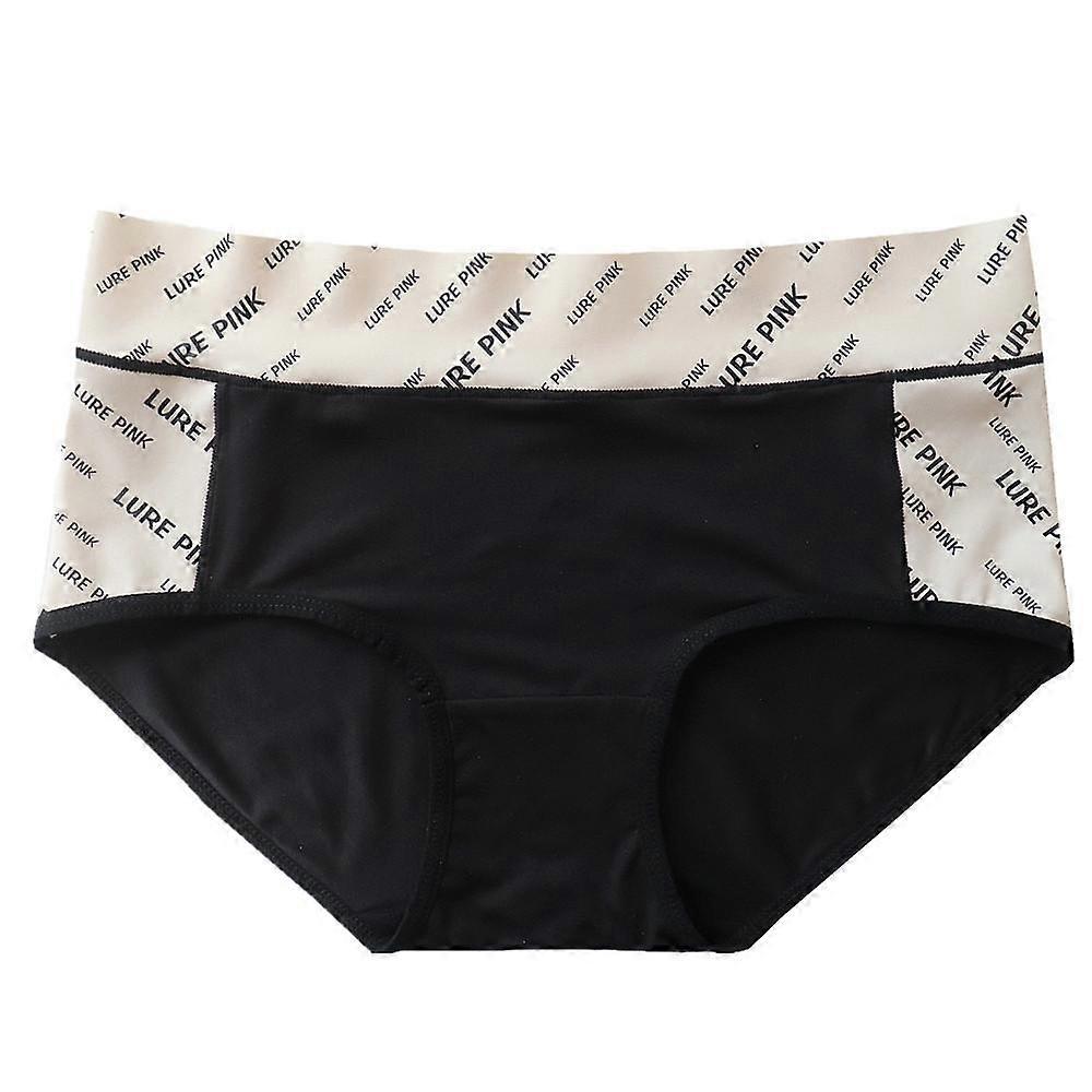 Skin-friendly High-elastic Panties Print Mid-waist Seamless Underwear for Women Breathable and Comfortable Briefs for Women