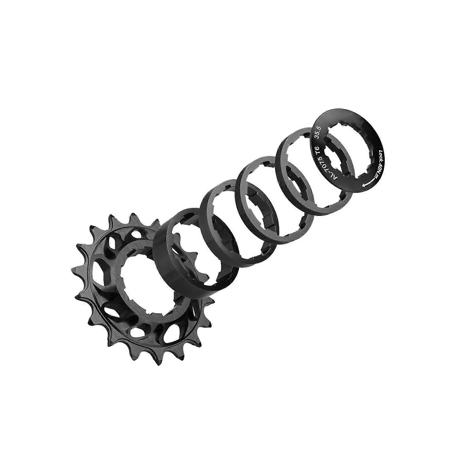 طقم تحويل دولاب الموازنة أحادي السرعة 18T كاسيت ترس MTB الطريق دراجة ضرس