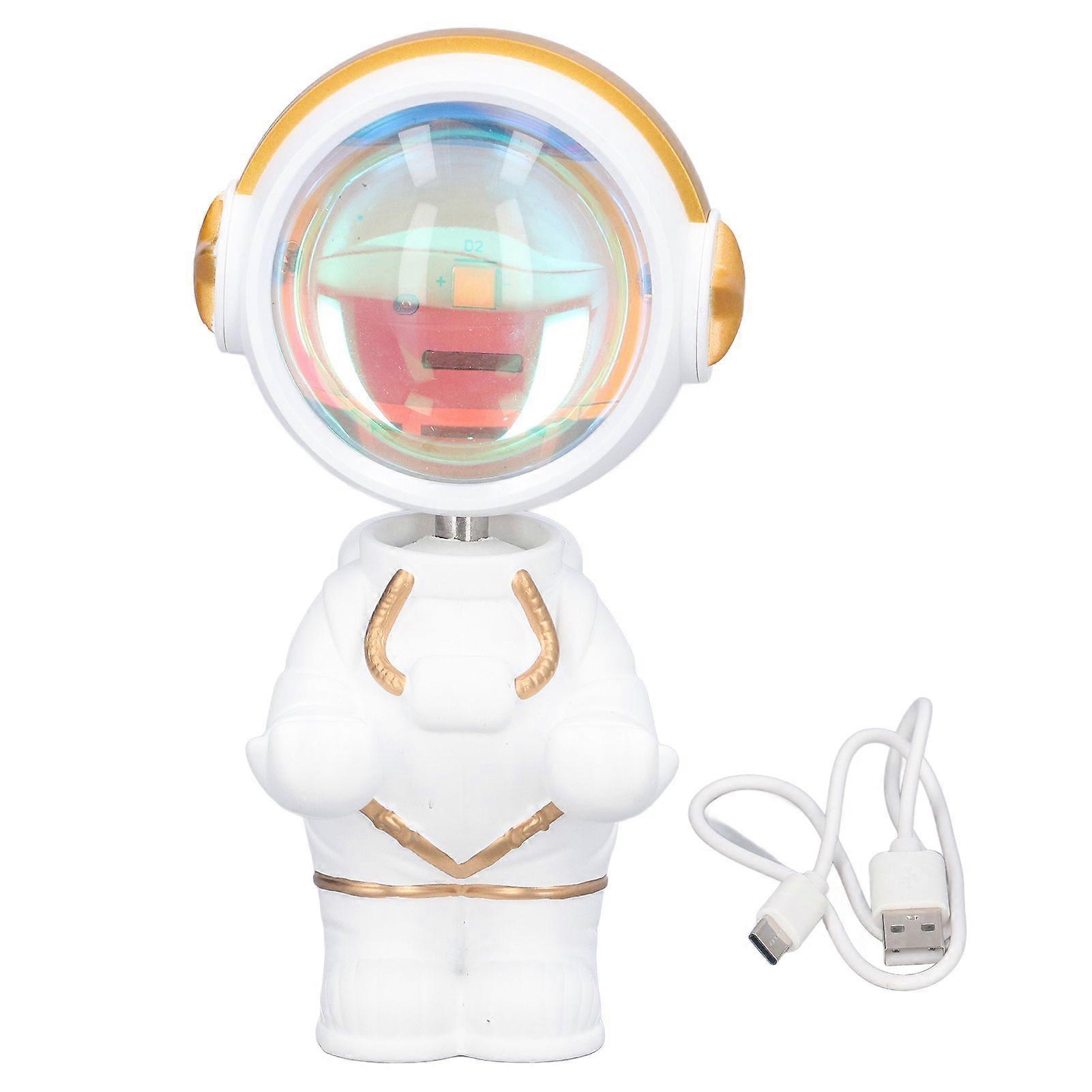USB Astronaut Sunset Projector Atmosphere Lamp 360 Adjustable Head for Bedroom Taking Photos Livestreaming Vlog