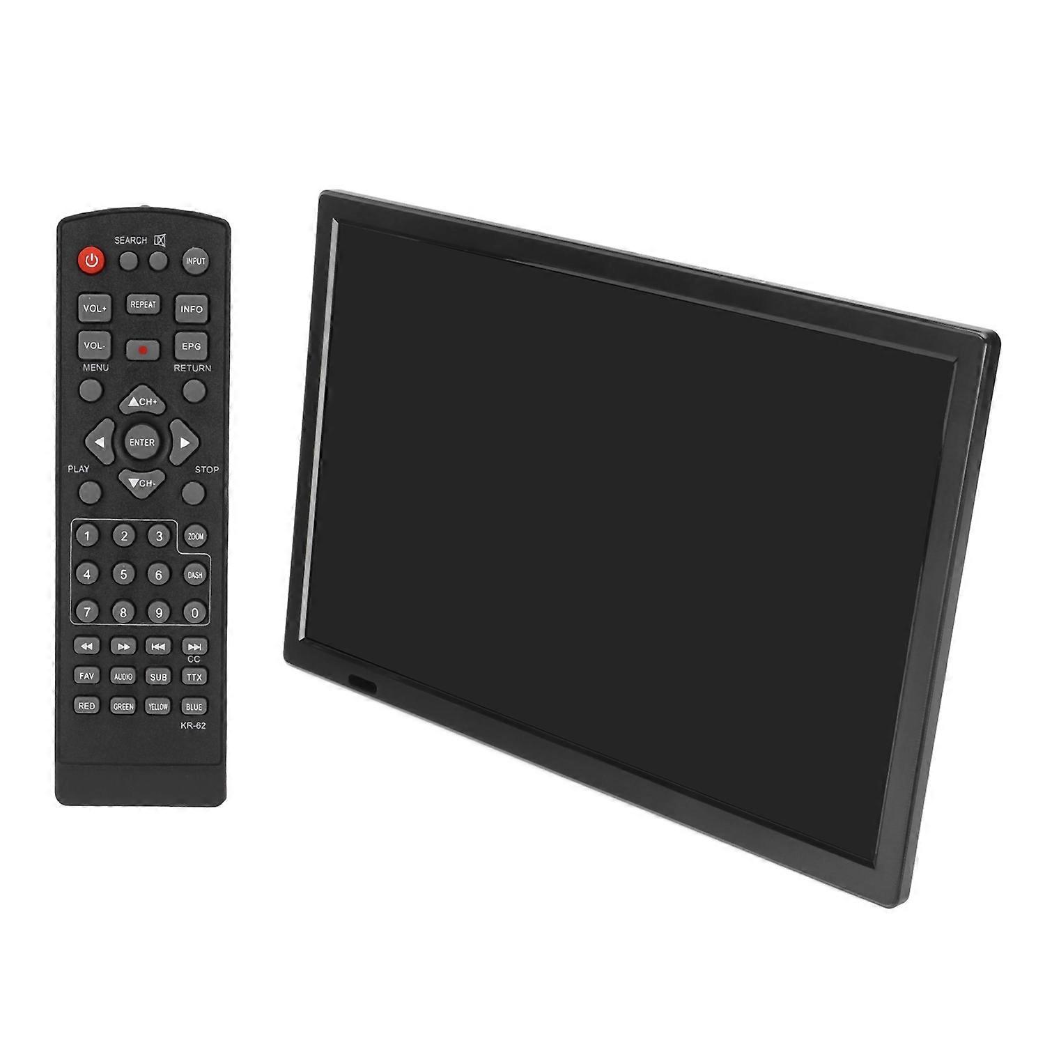 15.5 Inch Portable Digital TV Support 1080P Video Mini HD Television for Outdoor US Plug 100‑240V