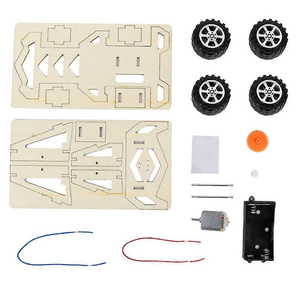 Children's Electric DIY Racing Car Model Science Experiment Toys, Handmade DIY Chariots of Fire