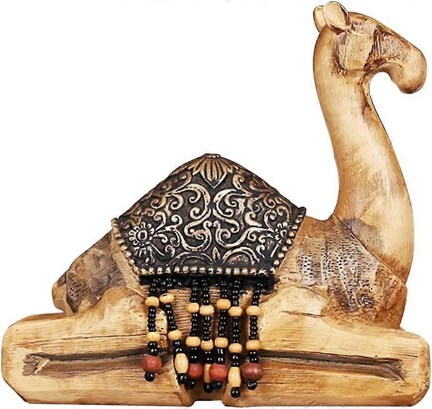 Resin Camel Statue Resin Camel Statue Decorative Camel Figurine Sculpture Feng Shui Statue for Home Lucky Wealth Fortune Style 1