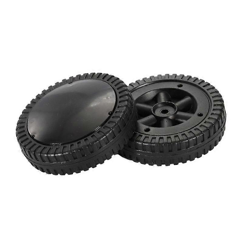 2 Pack BBQ Grill Wheels Smooth Rolling Black 6 polegadas Pneus para churrasco Grills