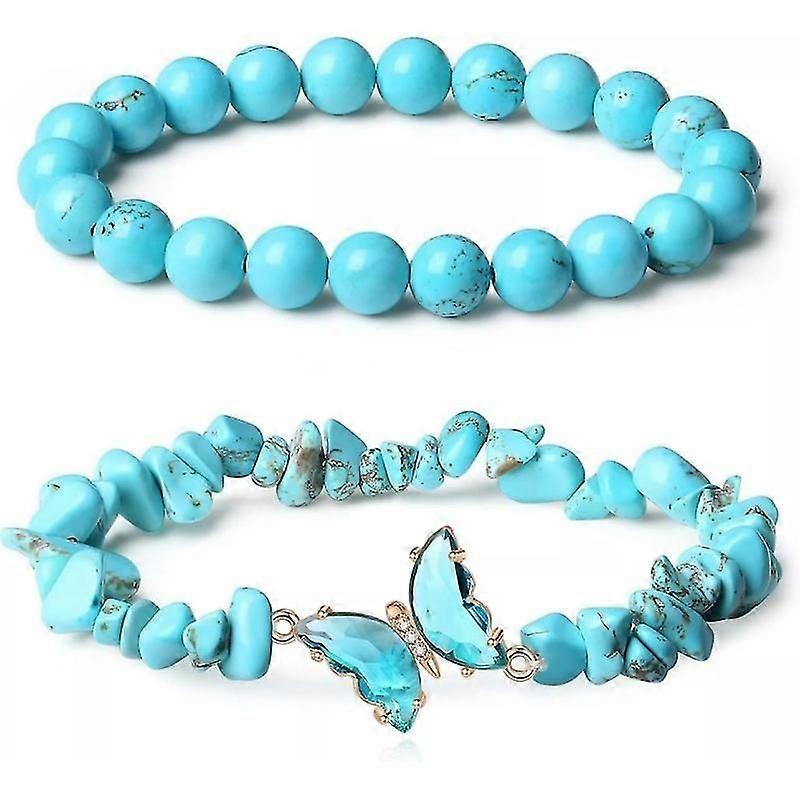 2buc Brățări fluture Brățară cu feromoni Mult noroc Energie Chakra Stone Bangle