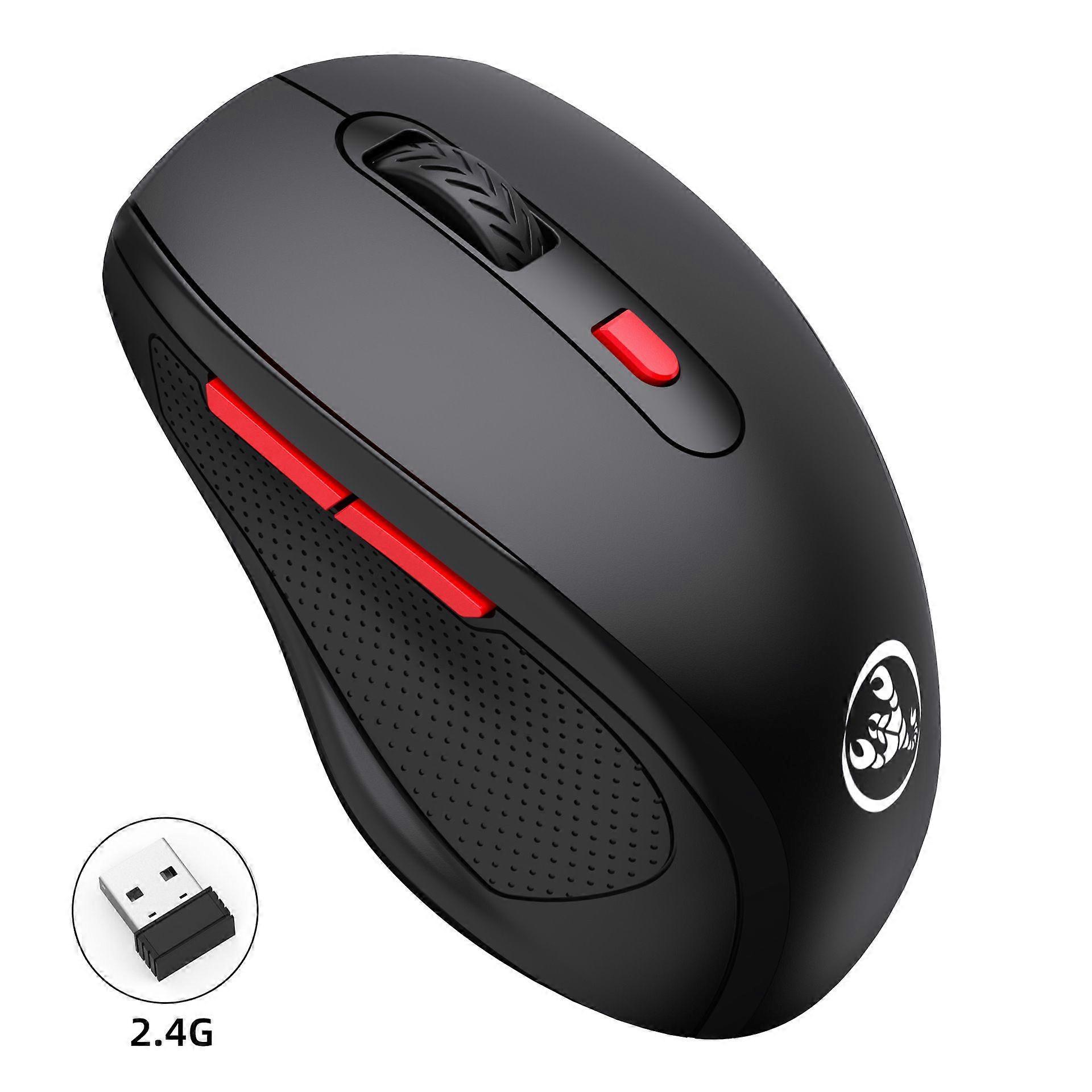 2.4G Wireless Mouse for Laptop, Ergonomic Computer Mouse with , 6 Button Cordless Mouse   for Windows Mac PC Notebook