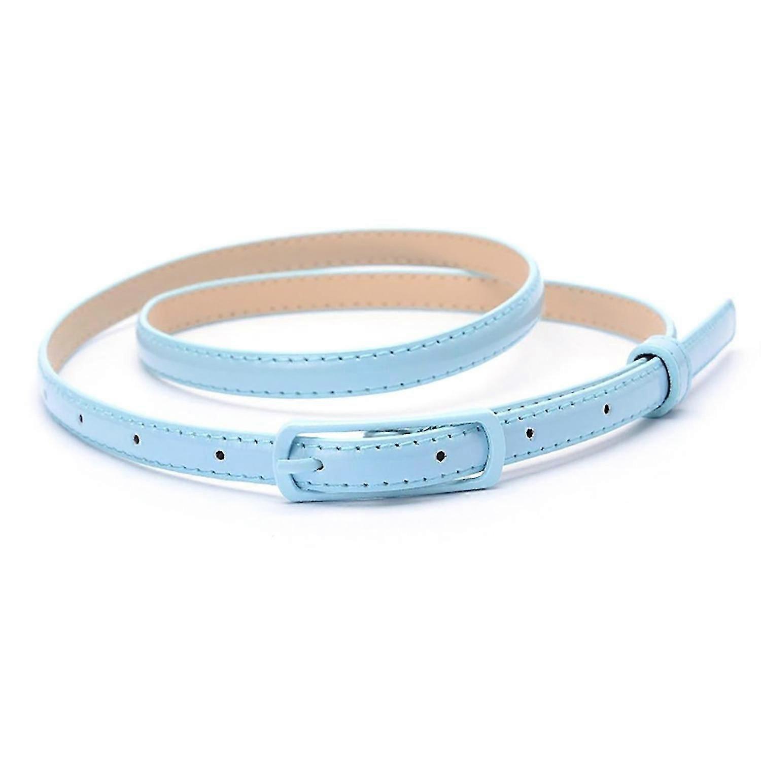 Ceinture fine ajustable en similicuir pour femme
