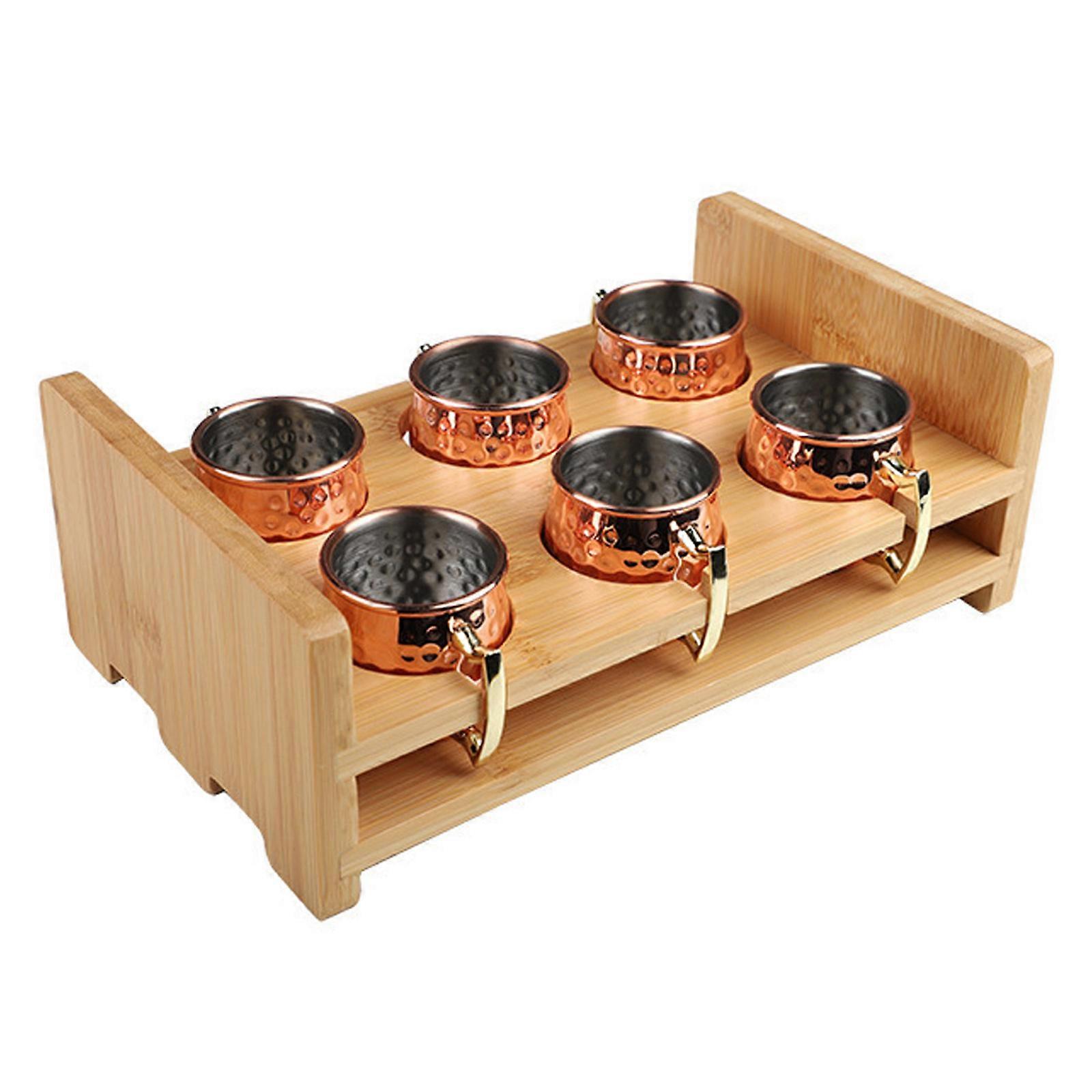 6個/パックミニチュアモスコミュールマグカップステンレス鋼カクテルカップ錆びにくいドリンクウェアパーティー用品