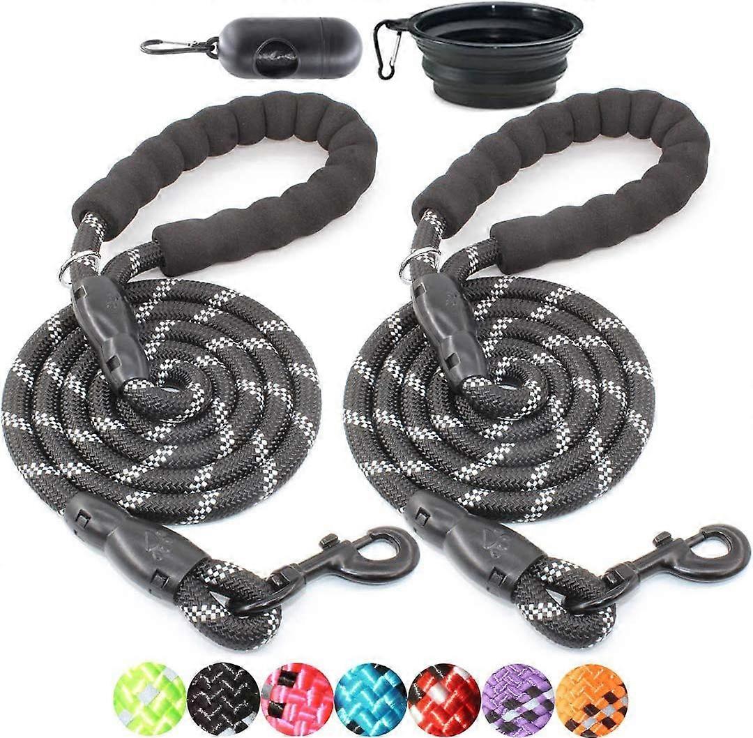 2 Pack Dog Leash for Small Medium Large Dogs 5x1/2 Inches