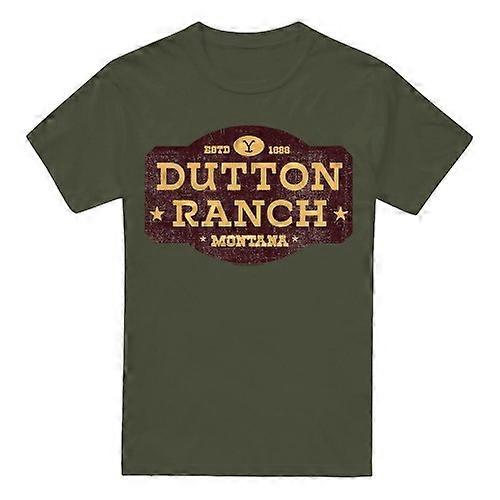 Yellowstone Mens Dutton Ranch Distressed T-Shirt