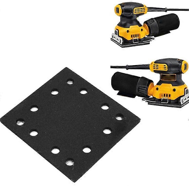 Square Sanding Pad with 8 Holes and 4 Eyes Aluminum Plate EVA Padding Strong Heat Dissipation Electric Polishing Disc Replacement Part for Grinding a