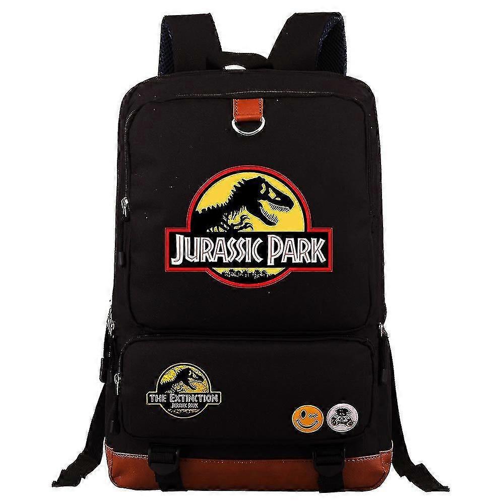 حقيبة ظهر Jurassic World and Park: حقيبة سفر متينة للكمبيوتر المحمول - حقيبة ظهر ، رسول ، حقيبة مدرسية مع أحزمة كتف للشخصيات واللوازم المدرسية