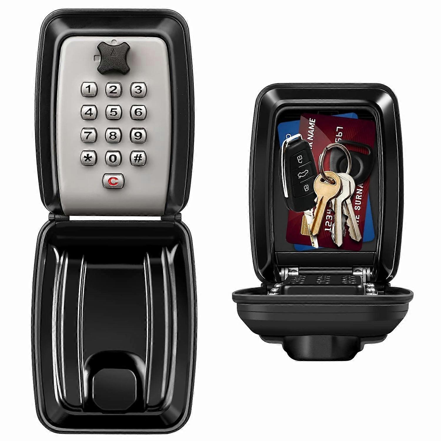G14 Outdoor Key Box Large Capacity Wall Mounted Key Box with 12 Digit Rust Proof Code