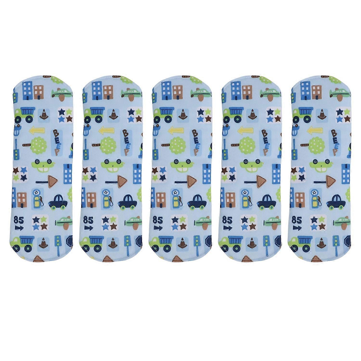 5PCS Reusable Sanitary Napkins High Absorbent Breathable Washable Soft Cloth Menstrual Pad 18 X 25cm