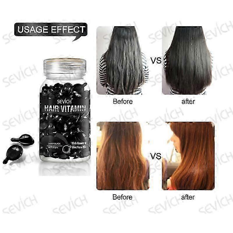 30pcs שיער ויטמין כמוסה קרטין קומפלקס טיפול שמן אתרי תיקון שיער פגום סרום חלק נגד נפילה