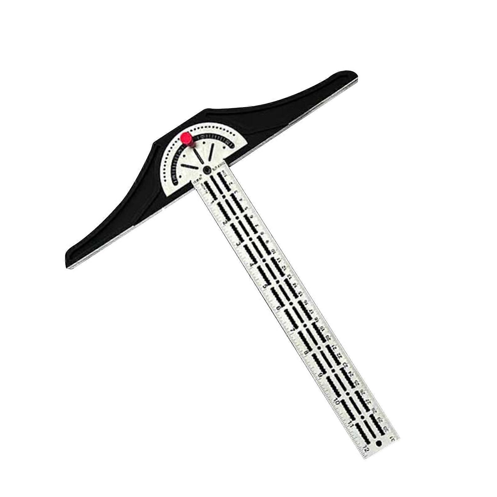 Woodworker Edges Ruler Adjustable Protractor Angles Finder Two Arm Carpentry Ruler Measure Layout Tool