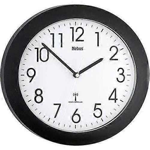 Wall Clock - Mebus - 52450 - Black - Analog - 25.5 x 4 cm