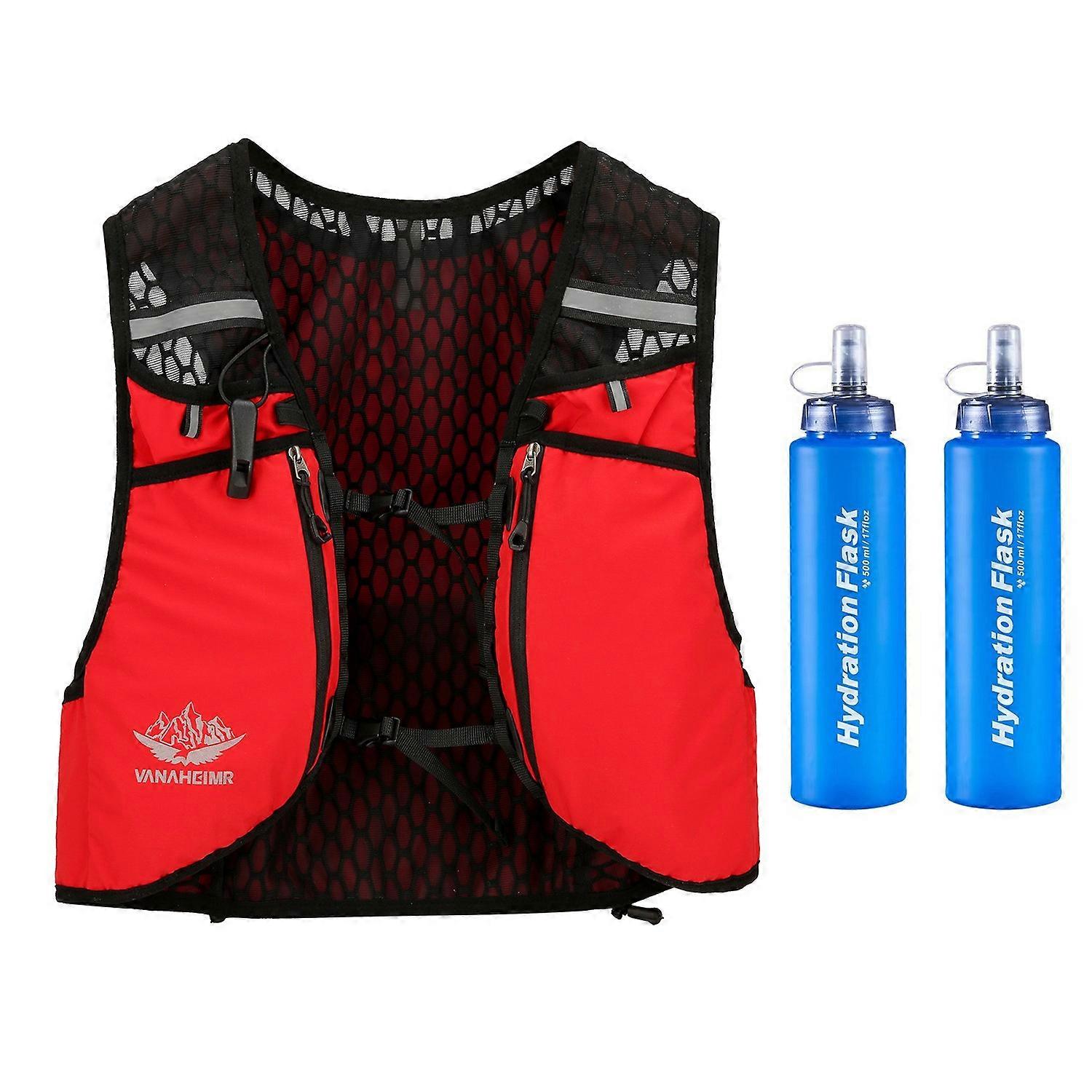 VANAHEIMR Running Vest with Hydration Bag Adjustable Universal Hydration Vest for Women and Men Clim