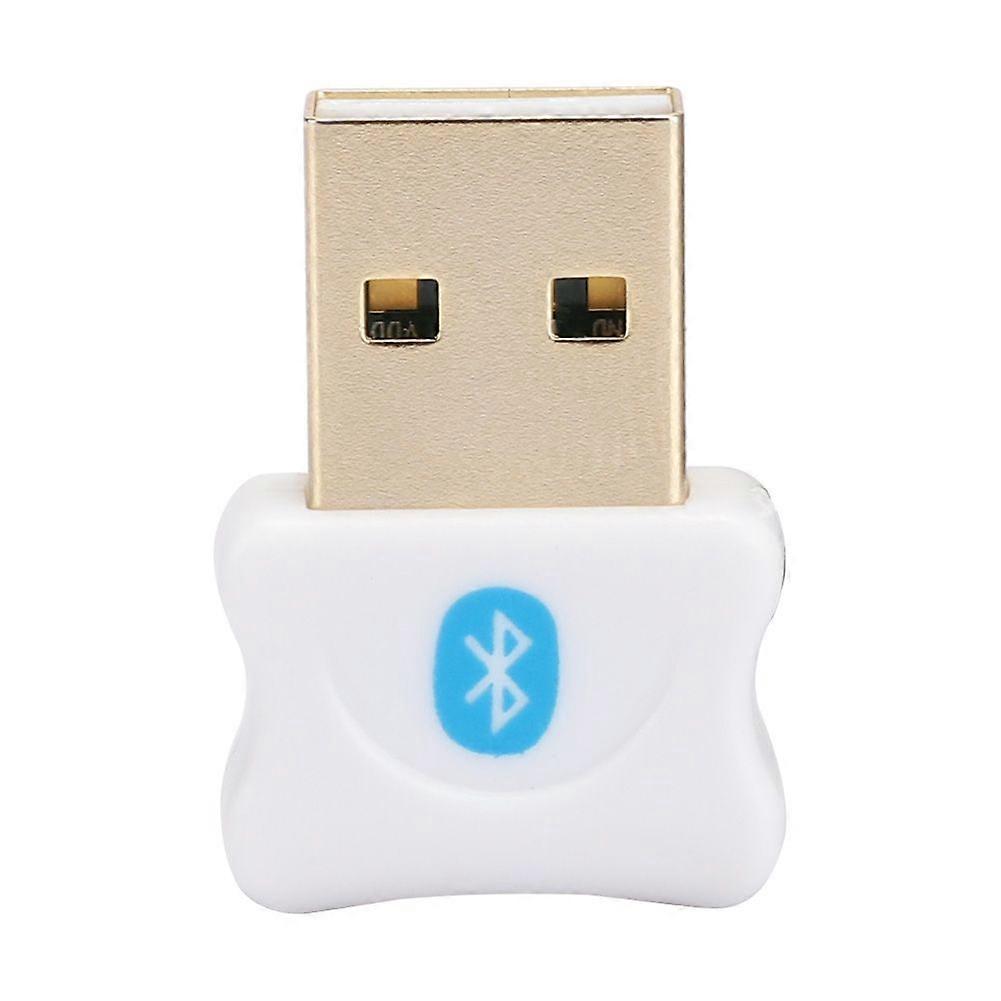 Mini USB Bluetooth Adapter PC Accessory for Mobile / Tablet / Mouse / Keyboard / PrinterWhite