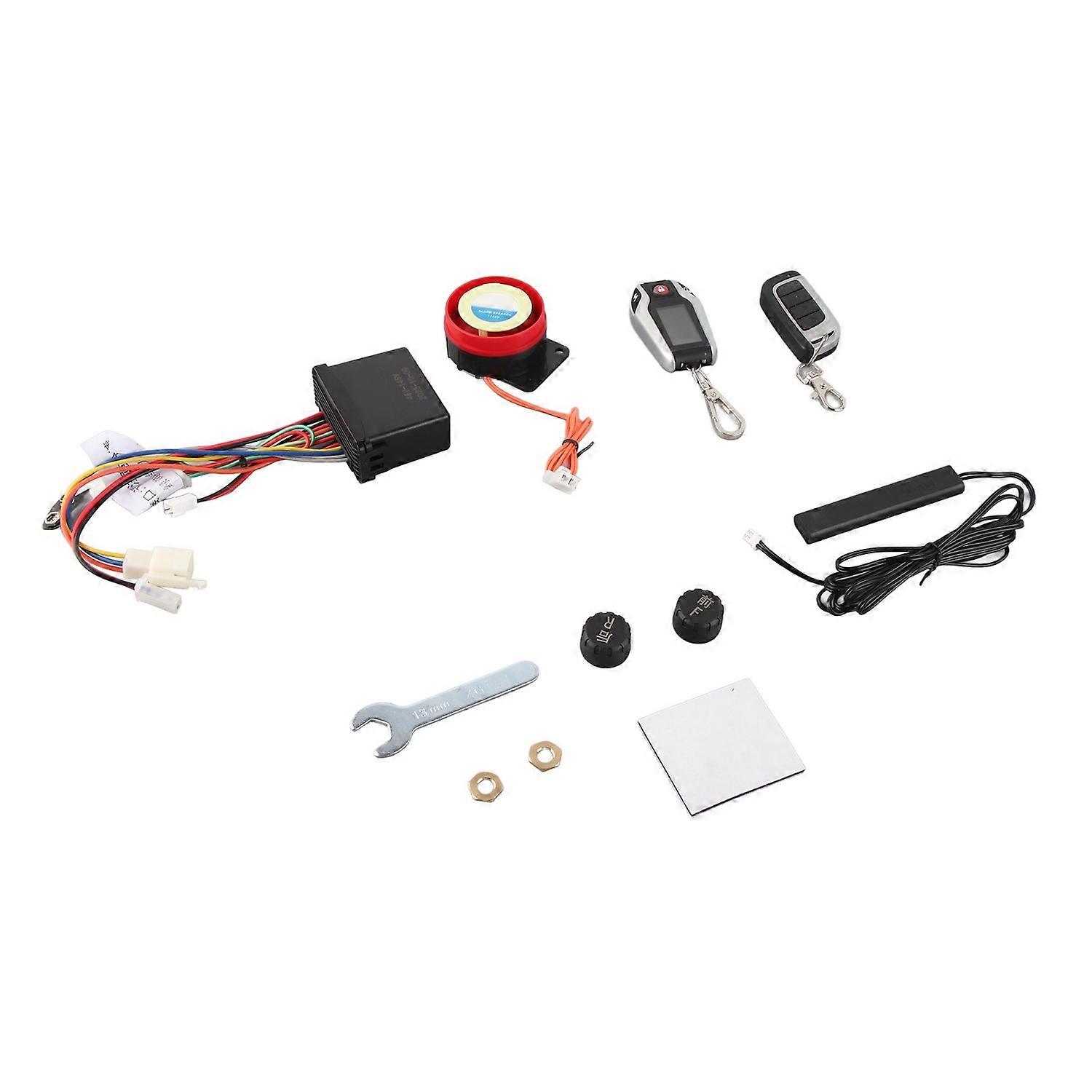 Motorcycle Alarm System 48‑145V 2 Way Alarm PKE Entry Automatic Lock Unlock for Off Road Vehicle Tri
