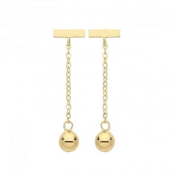 Boucles d’oreilles pendantes en or jaune 9 carats ES1648