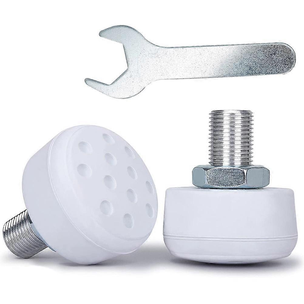 2 Pcs 85A Roller Toe Stops with 9/16in Adjustable Rubber Brake Block Stoppers for Quad High Elastic Skates With Wrench