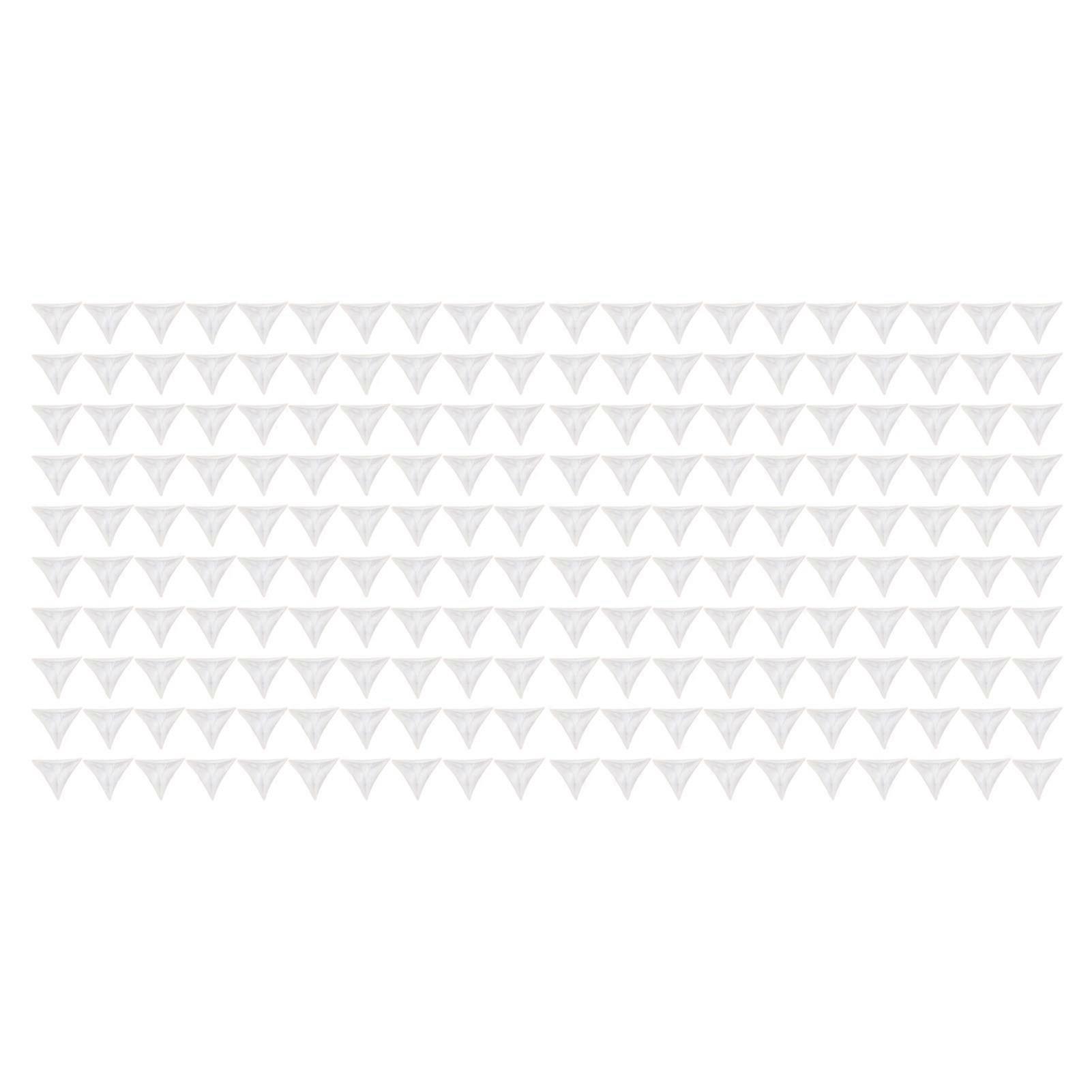 200pcs Inside Clear Triangular Anti Collision Dust Proof Table Corner Guards for Stairs Closets Cabinets Drawers