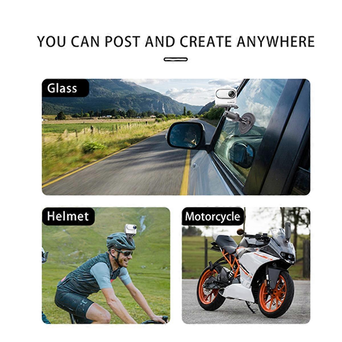 Action Camera Flexible Adaptive Fixed Base for X4 Motorcycle Helmet Curved Flat Mounts