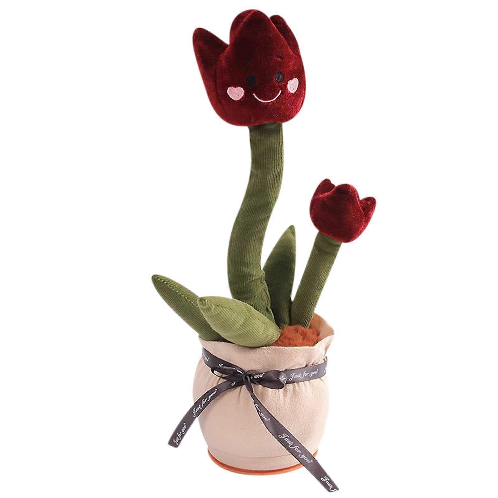 Dancing Tulips Toy Electronic With 60 Song Cute Dance Succulent Lovers Did With Learning To Speak Function