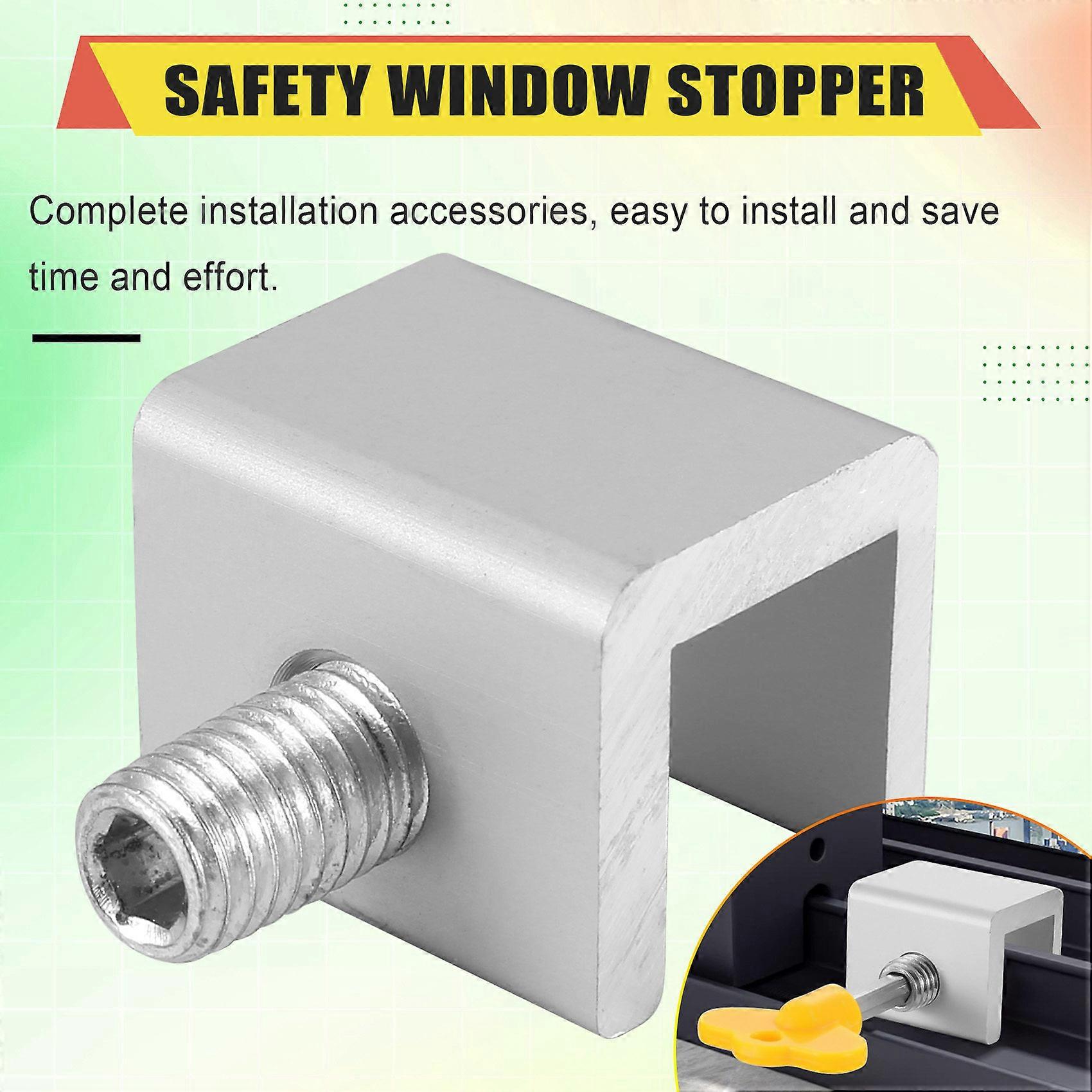 10 Set Sliding Sash Stopper Cabinet Locks Anti-Theft Lock One Holes