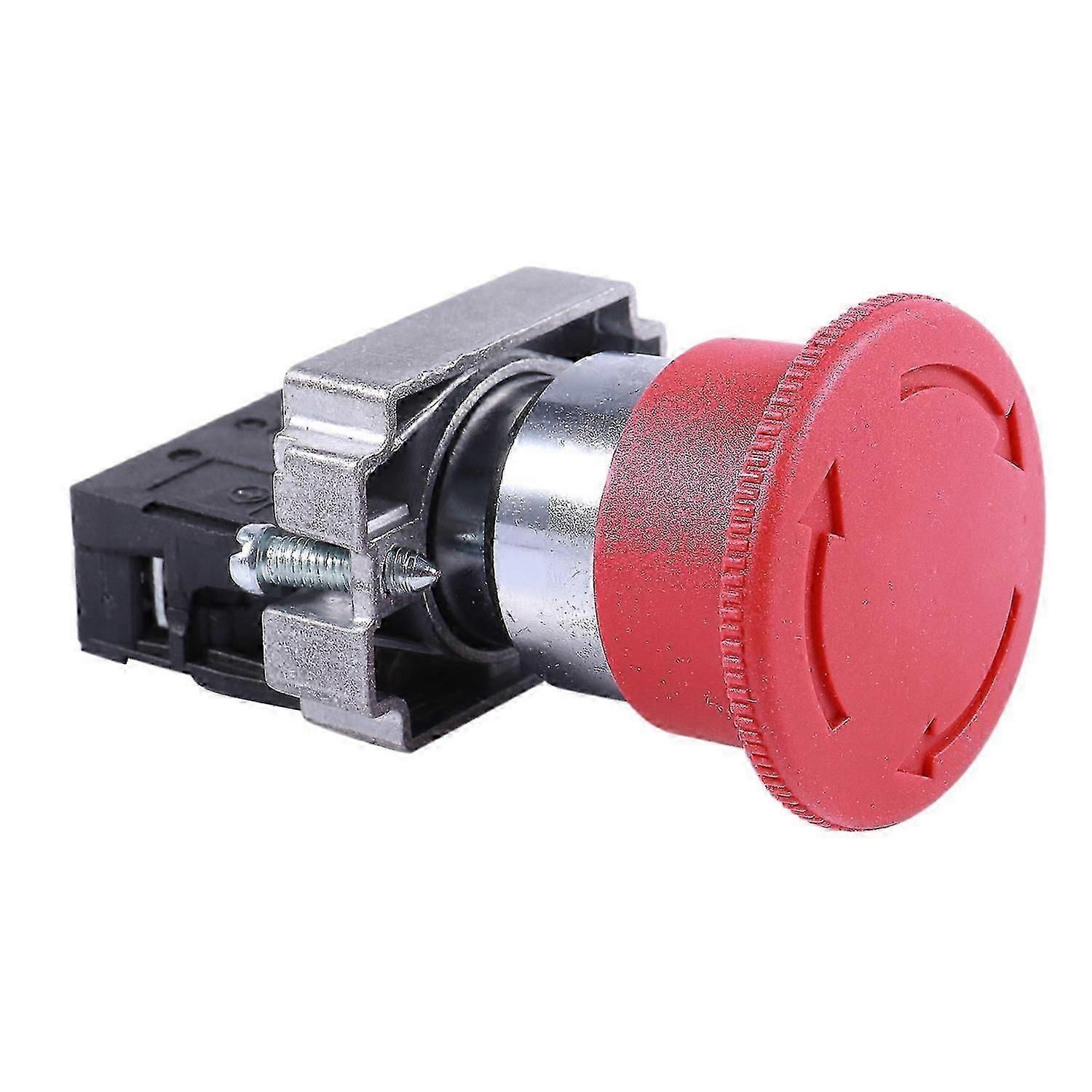 22mm NC Red Mushroom Emergency Stop Button Switch 600V 10A ZB2-BE102C