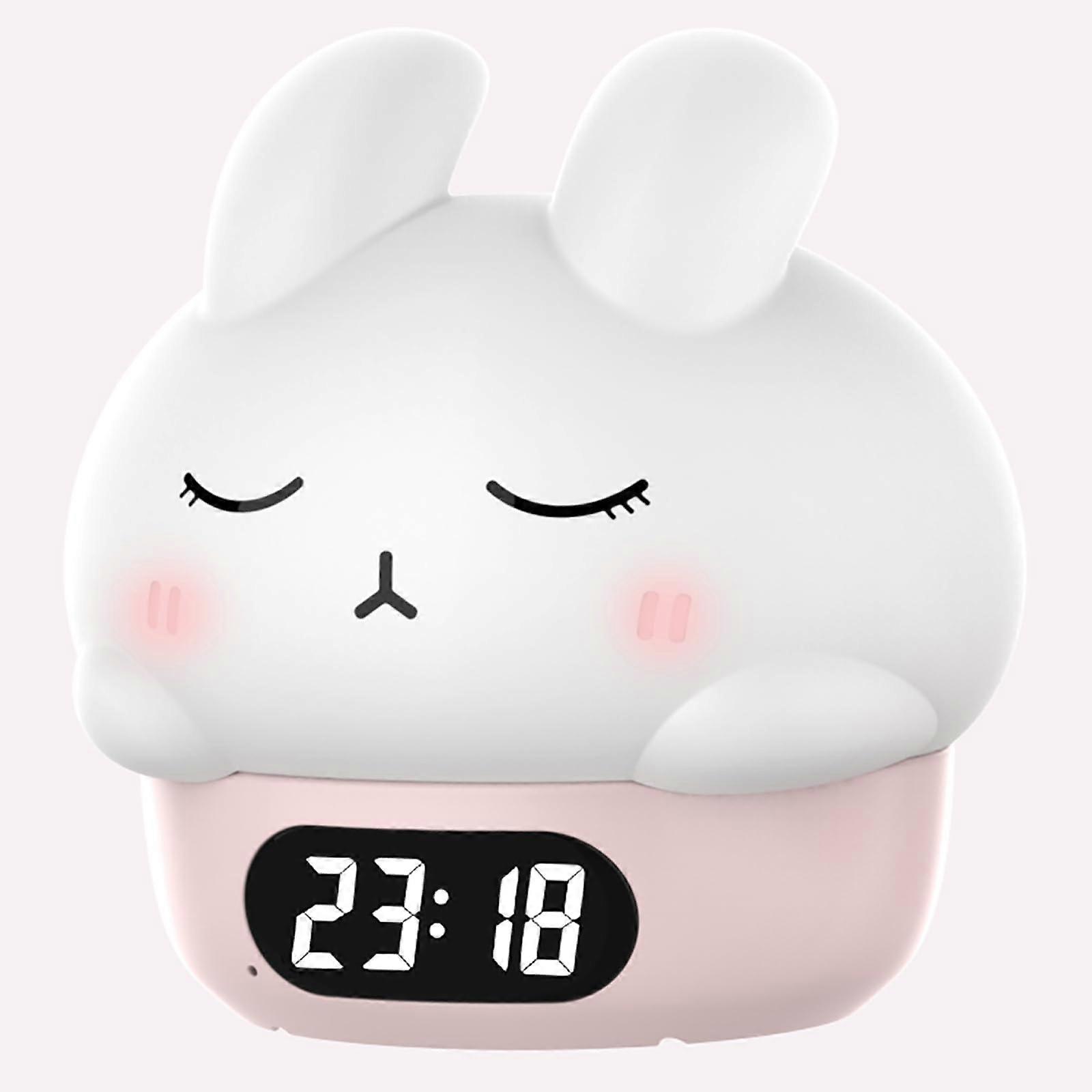 Cute Bunny RGB Rechargeable Night Light with Adjustable Brightness LED for Bedroom Lamp