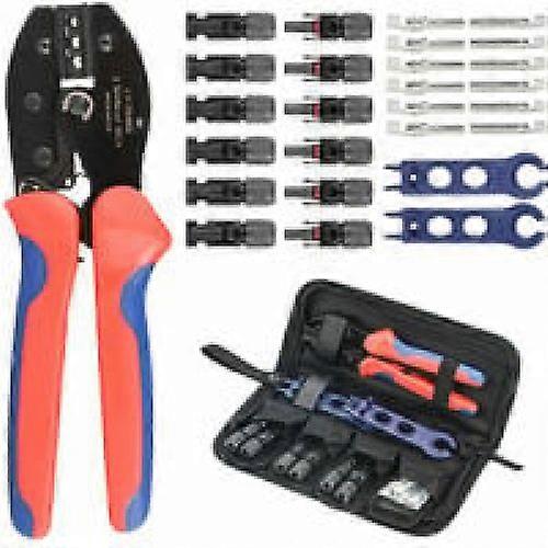 Ratchet Crimp Tool With High Accuracy, Complete Tool Kit For Solar Panel Cable Installation Work