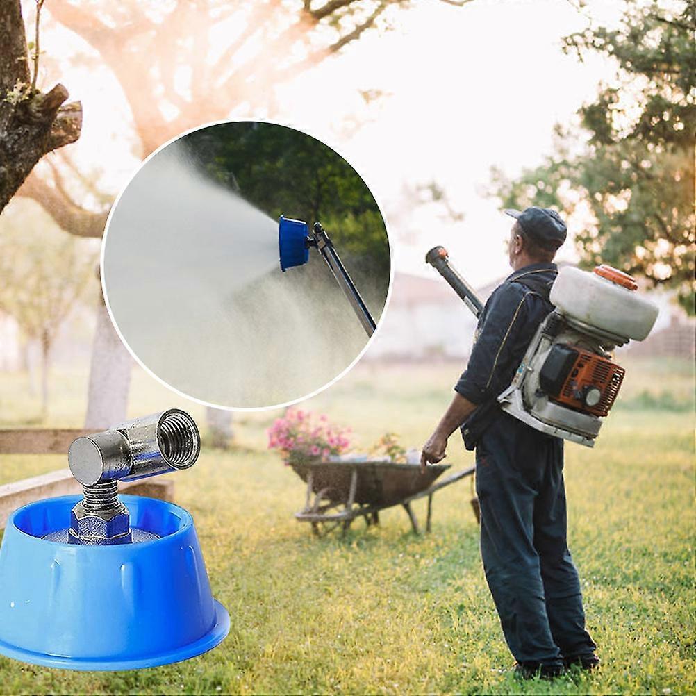 7 Hole High Pressure Atomizing Nozzle Head 7.3x7.3x6cm Blue