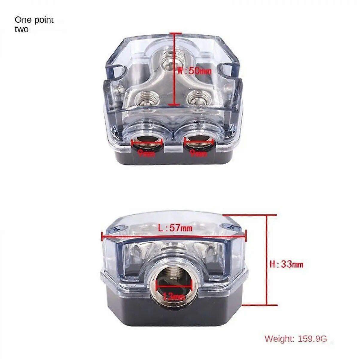 1  In 2/ 3 / 5 Ways Out Way Power Distribution Block 0/2 Gauge 4/8 Gauge Out Car Audio Splitter Power Ground Distributor Blocks