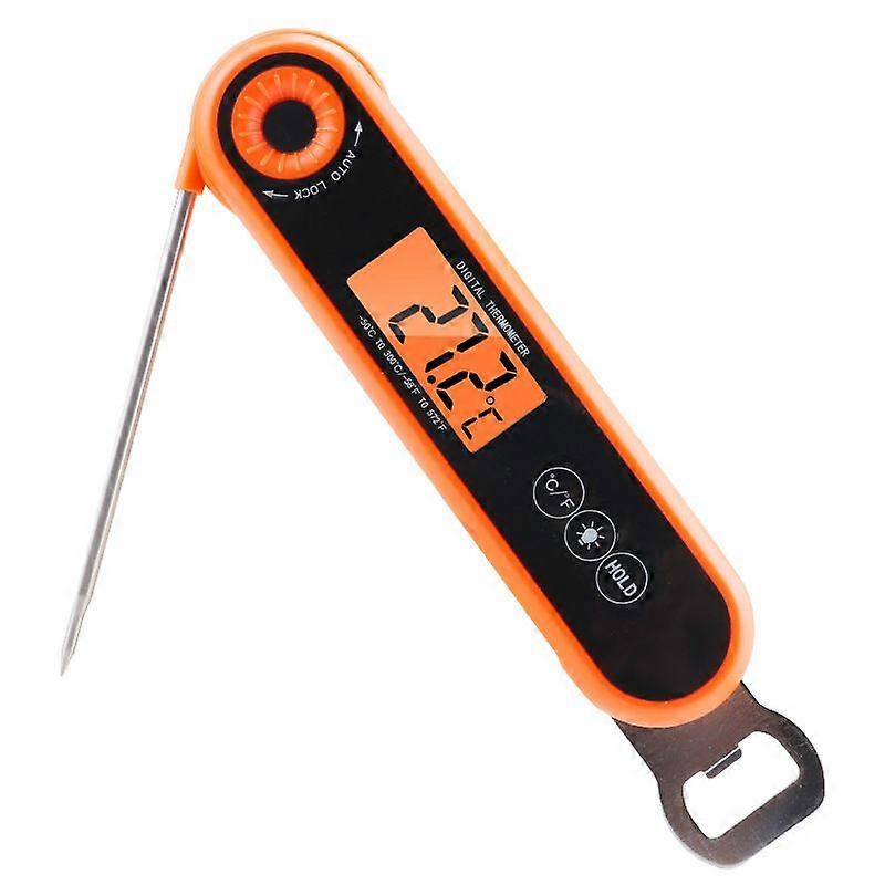 Foldbart madtermometer, vandtæt køkkenovn, grilltermometer, kødgrilltermometer, termometer