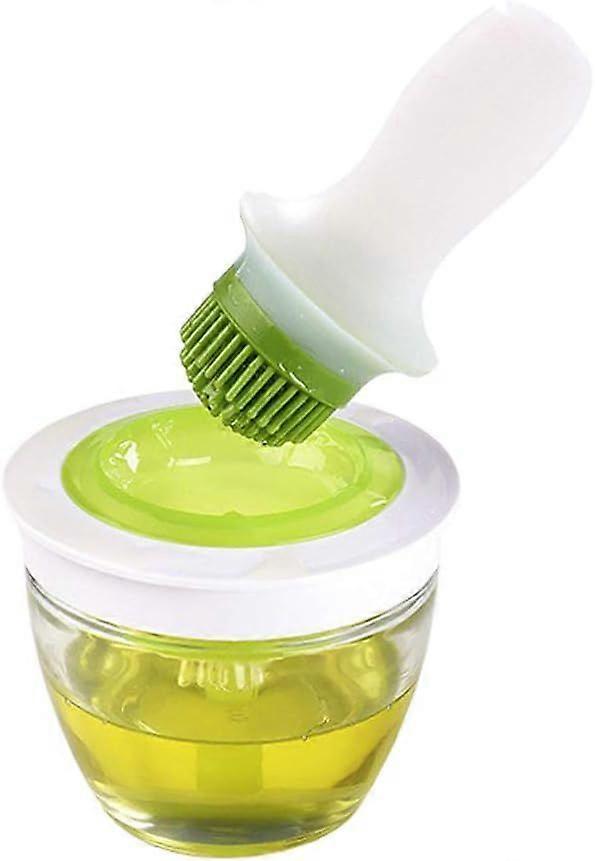 油瓶刷，带刷的硅胶油瓶刷，硅胶烧烤刷，厨房，户外，烧烤（148ML）