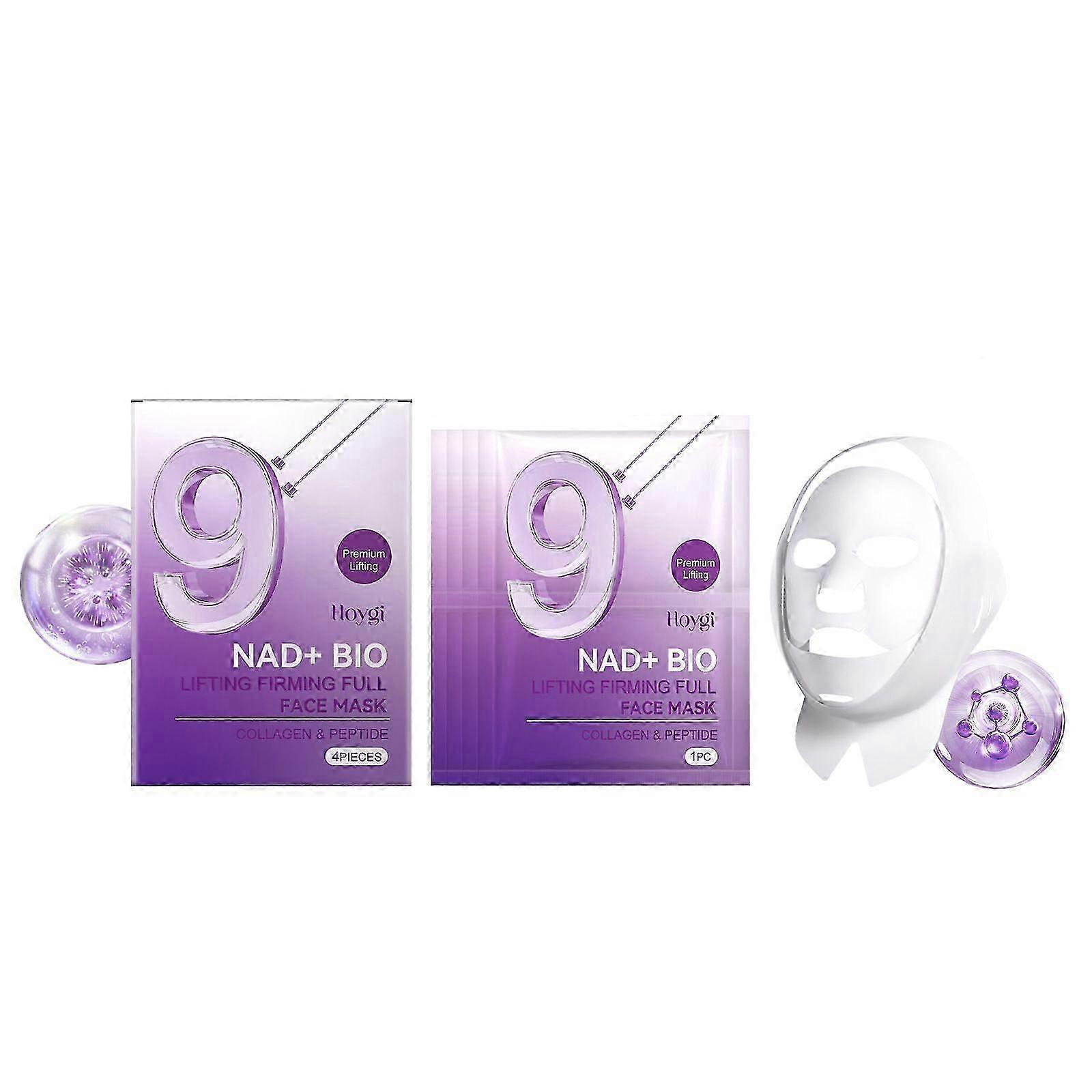 Bio Lifting Firming Full Face Mask, Bio-Collagen Real Deep Mask - Improves Double-chin, Jawline, Wrinkles, Neck Lines