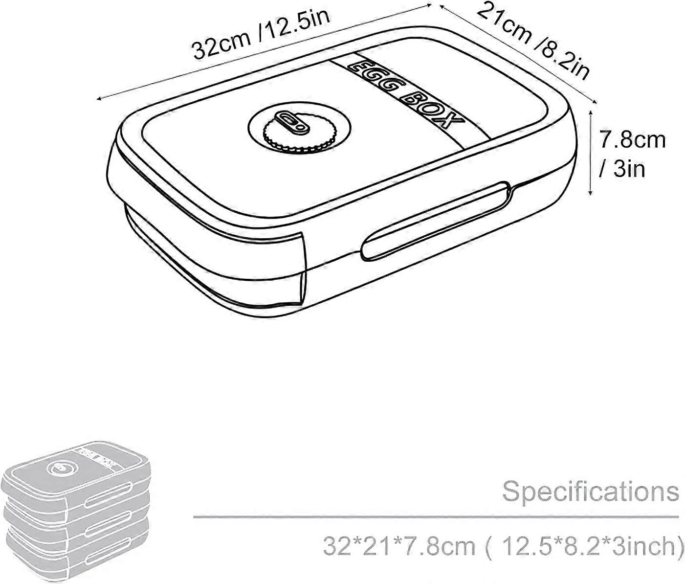 Egg Storage Box  Egg Box with Drawer  Stackable Egg Holder  Automatic Egg Box for Fridge Kitchen
