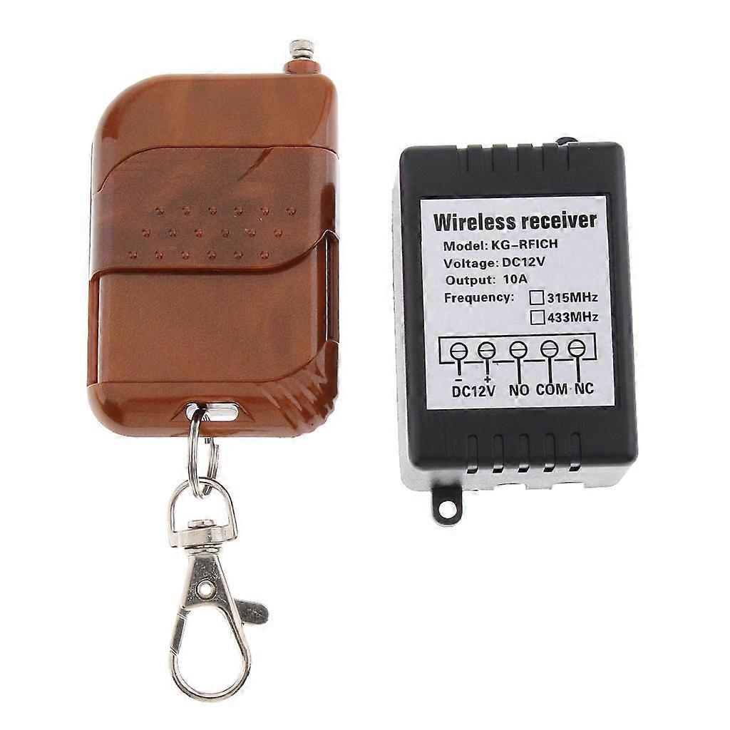 1 Channel Wireless Remote Control Switch Transmitter&Receiver DC 12V 433MHz 800W
