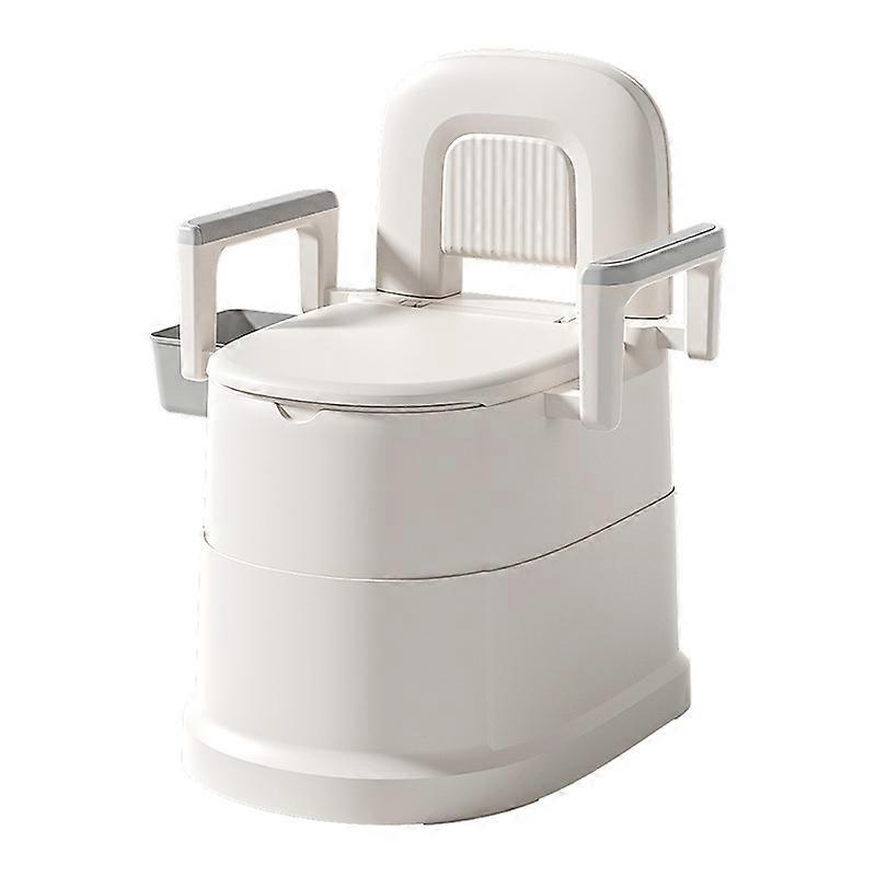 Bedside Commode Toilet For Elderly Mobile Bedside Chair Commode With Detachable Armrests Inner Bucket