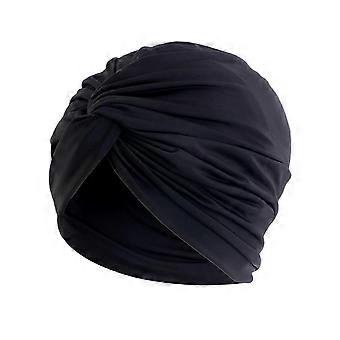 Women Turban Cap Hair Cover Fashion Pleated Soft Hair Loss Headwrap Headwear Scarf