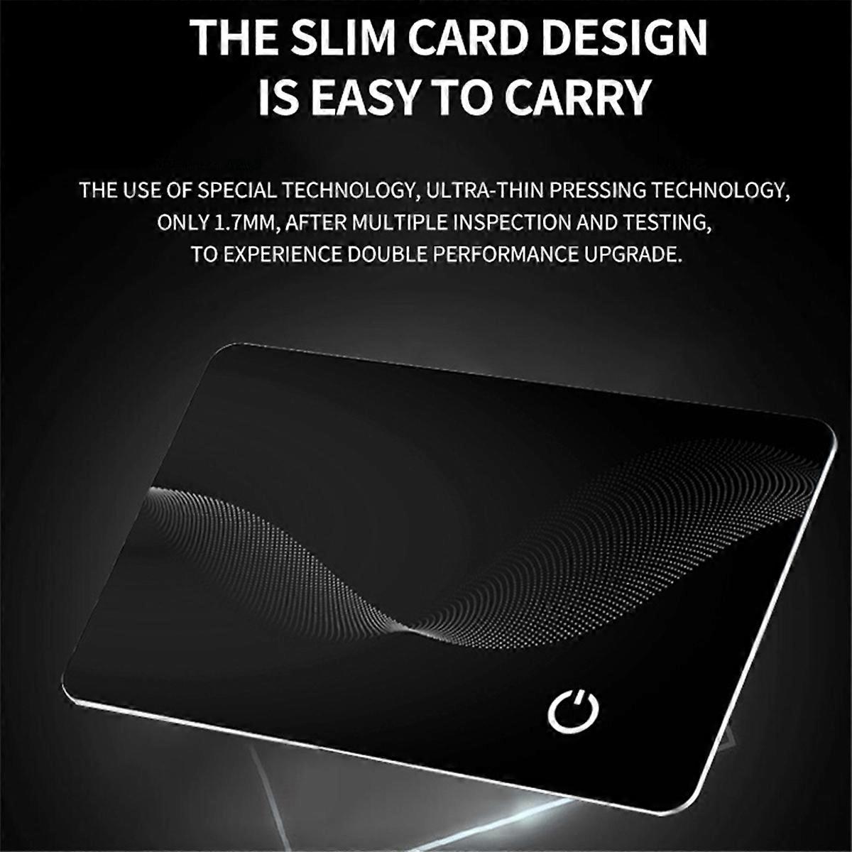 Ultra-Thin Wireless Wallet Tracker Card Anti-Loss Location Tracking Card GPS Locator Smart Tag for F