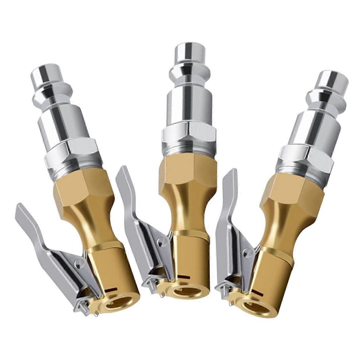 3pcs Locking Air Chuck Clip for Tire Inflation Tirlve Air Chuck Locking Air Chuck Tire Valve Air Chuck Lock Inflate