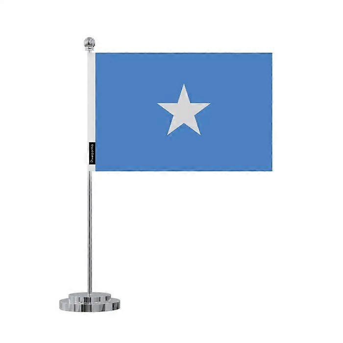 Flag desk of Somalia – 14 x 21 cm – Polyester – Stainless Steel base